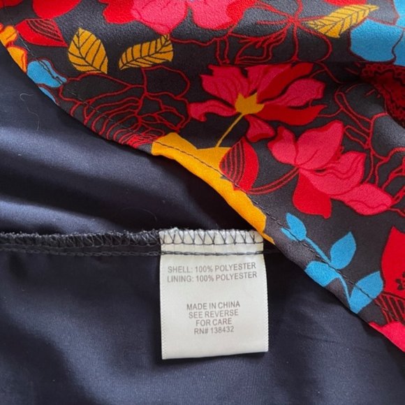 ModCloth Red Floral High Neck Ruffle Midi Dress, XSmall - Picture 8 of 8